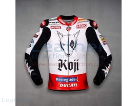 Ducati Retro Leather Jacket Noriyuki Haga Wsbk 2004 All Sizes - $109.99