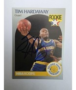 1990-91 NBA Hoops - Tim Hardaway #113 (RC) Rookie Autograph Signature Card - $20.51 CAD
