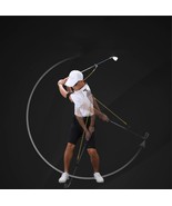 Golf Swing Trainer Aid Elastic Resistance Rope Belt Posture Motion Training - £42.44 GBP