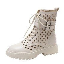 DONGNANFENG Women&#39;s Female Ladies Ankle PU Leather Boots Shoes Platform Sandals  - £61.61 GBP