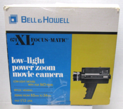 Bell &amp; Howell Movie Camera Model 674 Super 8 Focus-matic 674/XL Zoom 8.5-24MM - £30.36 GBP