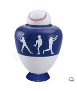 Chicago Cubs-inspired Baseball Sports Cremation Urn- Funeral urn for Human Ashes - $3,727.93 MXN