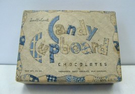 Vintage Lovell &amp; Covel Candy Cupboard Chocolates Box 2.5 Oz Embossed Let... - £6.05 GBP