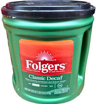 Folgers Decaffeinated Classic Roast Ground Coffee 28.8 Oz. EXP 09/2026 - $33.10