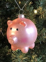 Robert Stanley Christmas Ornament Glittery Pink Pig Piglet - £11.47 GBP