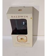 Baldwin Limelight Black Onyx Solid Brass Premium Tissue Roll Holder NEW - €50,15 EUR