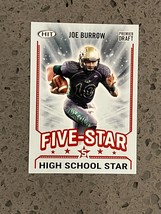 2020 SAGE HIT Five-Star Joe Burrow RC LSU Tigers #90 $2.88 B3G1 - $2.88