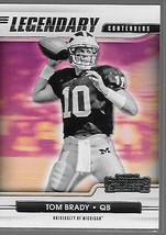 2021 Panini Contenders Draft Picks Tom Brady #7 Legendary Wolverines Buccaneers - £1.59 GBP