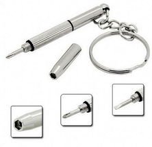 NEW 3 Pcs 3 in 1 Mini Tool Key Chain Eyeglasses Watch Phone Repair Screw... - $4.95
