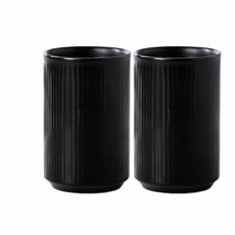 2pcs Vertical Stripes Porcelain Tumbler Cup - $43.55