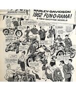 Harley Davidson FunORama Advertisement 1962 Motorcycle Comic New Models ... - €34,31 EUR