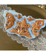 Baroque Style Scroll Relief Cake Decoration Fondant Molds European Vinta... - £9.76 GBP