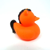 Orange Horse Rubber Duck 2&quot; Curly Black Mane Duckie Ducky Cowboy Squirter      C - £6.68 GBP