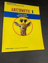 A Beka Book Arithmetic 1 Tests and Speed Drills Teacher Key Math Paperback - £2.99 GBP