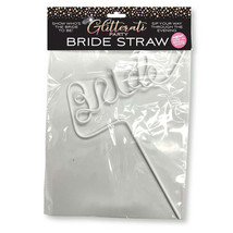 Glitterati Party Bride Straw White - $20.34