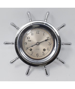 Vintage Chelsea Nickel Plated Ships Clock Pilot Model 8 Day Bell Strike - €421,06 EUR