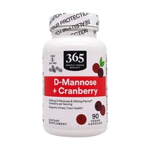 365 by Whole Foods Market D-Mannose + Cranberry 90 Vegan Capsules - £33.75 GBP