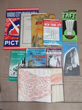 Vintage 1940s NYC New York City Lot of 10 Brochures Books Souvenir Guide Map  N2 - £115.84 GBP