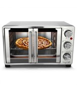 MegaChef 26.4 Quart French Door Multi-Function Stainless Steel Electric ... - $109.01