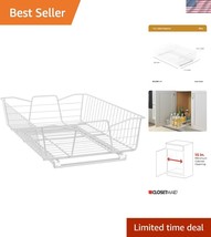 Durable White 14-Inch Easy Glide Cabinet Organizer - Maximize Storage Ef... - $42.50