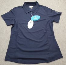 Grey Norman Golf Polo Shirt Women&#39;s M Navy Deer Creek Play Dry Moisture ... - $514.13 MXN