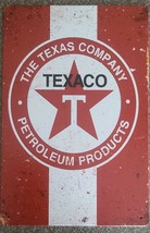 Texaco ~ The Texas Company Petroleum Products ~ Metal Sign ~ 8&quot; x 11.75&quot; - £17.54 GBP