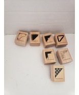Stampin Up Creative Corners 1998 Set of 7 Variety of Corner Stamps ^ - $371.23 MXN