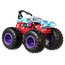 2019 Hot Wheels Monster Truck Scorpedo 1:64 Blue with Purple Wheels - Loose - £8.59 GBP