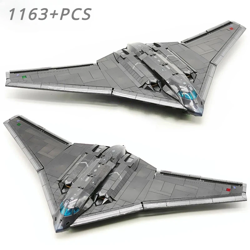 1163PCS New Military MOC Stealth Strategic Bomber Model Building Blocks DIY - £60.63 GBP