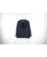 Vintage 70s Streetwear Mens 46L Wool Herringbone 2 Button Suit Coat Jack... - $59.35