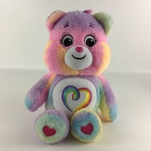Care Bears Togetherness Bear 15&quot; Plush Stuffed Animal Toy Rainbow Heart ... - £15.46 GBP