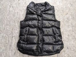 J Crew Down Shiney Puffer Vest Black Womens XXS Down Outdoors Hiking - $29.99