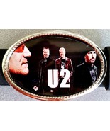 U2 Rock Group Epoxy PHOTO MUSIC BELT BUCKLE   - NEW! - £13.20 GBP