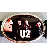 U2 Rock Group Epoxy PHOTO MUSIC BELT BUCKLE   - NEW! - $17.77