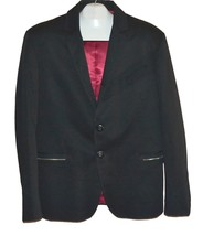 Alessandro di Lange Men&#39;s Black Italy Cotton Sport Jacket  Blazer Sz US ... - £72.08 GBP