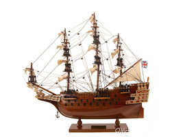 HMS Sovereign of the Seas Wooden Model Tall Ship 20&quot; Fully Assembled New - £270.82 GBP