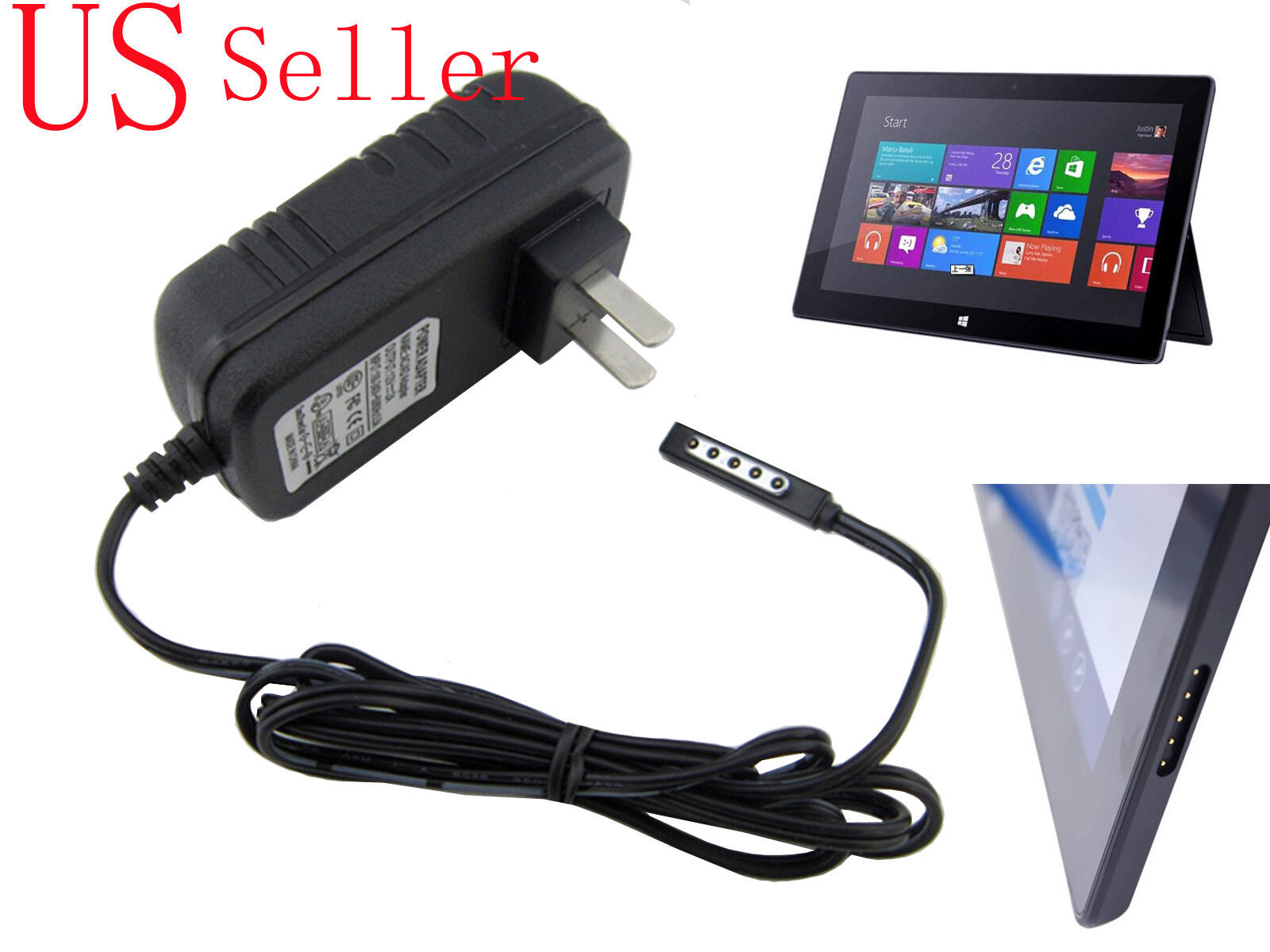 Primary image for Ac Wall Home Adapter Charger For Microsoft Surface 10.6 Rt Windows 8 Tablet
