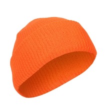 Acrylic Knit Cap Heavyweight and Warm Coyote Orange Versatile One-Size B... - $13.13