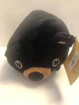 Fiesta Lil Huggy Black Bear 8&#39;&#39; Inches Plush Pillow Stuffed Animal New - £12.51 GBP