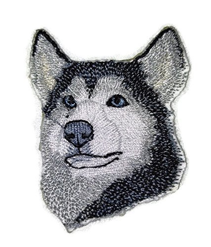 Amazing [Siberian Husky Dog Face ] Embroidery Iron On/Sew Patch [2.3 (w)" x 3 (h - £8.17 GBP