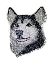 Amazing [Siberian Husky Dog Face ] Embroidery Iron On/Sew Patch [2.3 (w)&quot; x 3 (h - £8.22 GBP