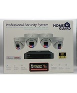 Home Guard Professional Security System 8 Channel NVR 4 Cameras Color, S... - £155.45 GBP