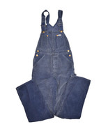Vintage Lee Corduroy Overalls Womens S 26x32 Blue Bibs Made in USA Distr... - £64.35 GBP