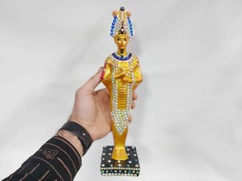 Statue of Osiris. The god Osiris. A statue embroidered with Egyptian beads. A di - £225.72 GBP