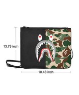 Shark Camo Nylon Slim Clutch Bag 10.43&quot;(L) x 13.78&quot; (H) - $32.60 CAD