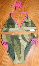 Full Tilt Camo Girls Swimsuit Set Size 14 Brand New - £19.17 GBP
