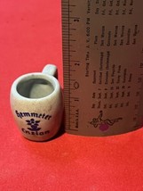 VINTAGE HEMMETER ENZIAN MINI STONEWARE BEER MUG/STEIN SOUVENIR BAVARIA G... - £6.74 GBP