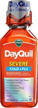 Vicks DayQuil SEVERE Cough, Cold and Flu, Berry Flavor, 12 Fl oz (Non-Drowsy) -  - £21.58 GBP