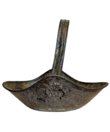 Vintage Metal Decorative Oval Basket with Handle - €16,21 EUR