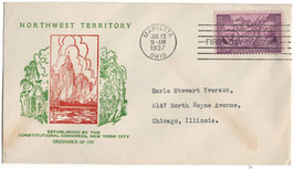 UNITED STATES  1937 Very Fine Cover from Marietta to Chicago  #USC19 - $1.81